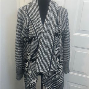 Black and White Western Women's Chandelier Sweater size Large